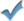 ✓